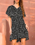 Sotybabe Black Floral MIni Summer Dresses