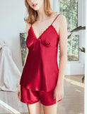 Summer Satin Pajamas Set For Women