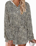 Leopard print pajamas for women