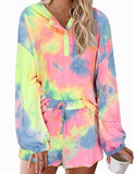 hooded tie dye pajama